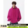 Moletom com cordão masculino, peso pesado, tamanho extra grande, rosa, jaqueta de outono, moletom dopamina, top esportivo