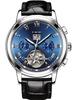 LIGE novo 9813L Tourbillon multifuncional automático mecânico relógio masculino à prova d'água esportivo moda relógio
