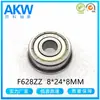Fabricante de Cixi Rodamiento Miniatura F628Zz 8*24*8mm Rodamiento con Brida con Anillo de Retención