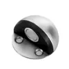 Top de tortuga auténtico de acero inoxidable 304/201, ventosa magnética, semicírculo de goma, tope de puerta anticolisión con agujero magnético, tope de puerta sin agujero