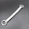 Soporte para Tarjeta de Teléfono Móvil con Anillo de Resorte de Doble Broche Pintado en Spray, Cordón Anti-Pérdida, Cadena de Resorte de Plástico Telescópica, Llavero de Color Caramelo