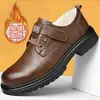 Zapatos de Cuero, Zapatos de Algodón, Zapatos Casuales para Hombre Estilo Británico, Modernos y a la Moda Casual de Punta Ancha Cómodos Venta al por Mayor Negocio Zapatos de Cuero para Hombre