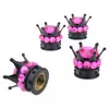 Tampas de Válvula para Pneus de Motocicleta, Tampas de Válvula para Pneus de Carro, Tampas de Válvula à Prova de Poeira, Tampas Criativas para Núcleo de Válvula com Coroa Cravejada de Diamantes