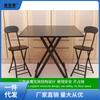 Mesa Quadrada Dobrável para Jantar, Mesa Quadrada 80X80 para Uso Doméstico, Mesa de Jantar Pequena para 2 Pessoas, Castiçal de 70cm