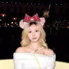 Faixa de Cabeça Shirley Rose Edição Limitada de Natal da Disney 2025 Laço Grande Faixa de Cabeça de Pelúcia Parque de Diversões Foto Acessório de Cabelo
