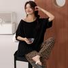 Pijamas de Algodão Puro de Verão Novos para Mulheres com Bojos Embutidos, Calças de Manga Curta, Roupas de Casa Vestíveis Estilo Coreano, Conjuntos de Alta Qualidade
