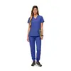 Uniformes quirúrgicos para clínica dental, uniformes de enfermera de manga corta europeos y americanos transpirables que absorben la humedad, unisex, producción rápida de muestras en lotes pequeños