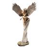 Resgate novo transfronteiriço Anjo Cabelo longo ornamentos brancos artesanato decorativo de resina Anjo de cabelo longo branco puro