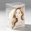 Fábrica de Origem Yiwu Hot Stamping Logotipo Pet Caixa de PVC Transparente Esponja de Maquiagem Personalizada Embalada em Caixa de PVC Esponja de Maquiagem