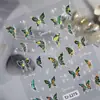 Pegatinas para Uñas Mariposa de Ensueño 5D en Relieve Tridimensional Estilo Europeo y Americano Puro Deseo Hada Mariposa Pegatinas de Arte para Uñas Accesorios Estilo Tj