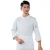 Ropa de Trabajo de Chef de Alta Gama Manga Larga Otoño Invierno Catering Restaurante Hotel Repostería Cocina Trasera Jefe de Cocina Conjunto Especial de Ropa