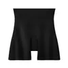 Siete Pantalones de Seguridad de Algodón para Mujer Algodón Puro en la Entrepierna Base Invisible Sin Costuras Anti-Exposición No Necesita Ropa Interior Tres en Uno Control Ligero del Vientre Capa Base