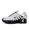 Zapatillas de correr Shox TL transfronterizas para hombre y mujer, zapatillas deportivas transpirables de bajo perfil con absorción de impactos, zapatillas casuales en blanco y negro para hombre y mujer