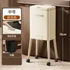 Lixeira Alta Sem Amassados, Simples, Grande Capacidade, Espessada, Removível, Separação de Lixo com Rodinhas, Limpeza da Sala e Cozinha