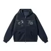 Sudadera estilo americano para otoño/invierno de forro polar de 350 g, unisex, con diseño estampado, talla grande, corte holgado, casual y adecuada para parejas como cárdigan o prenda exterior