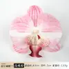 Tiara de Cabeça com Flor de Orquídea Phalaenopsis Artificial, Presilha de Cabelo Famosa na Internet, Acessório de Cabeça, Lembrança, Adequada para Decoração de Casamento, Ornamento de Móveis, Flor Artificial
