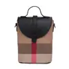 Moderna Bolso Cruzado Mini Nuevo 2026 con Ribete de Cuero, Elegante y de Alta Gama Bolso Pequeño para Teléfono, Bolso de Cuadros