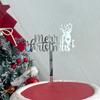 Cross Border Ins Style Natal Acrílico Bolo Plug-in Decoração de Bolo de Natal Cartão de Bolo Fontes de Festa