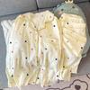 Pantalones de manga larga para mujer, pijama, nuevo color de primavera, puntos de grafiti, estilo popular en línea, traje de ropa para el hogar, foto real, venta al por mayor