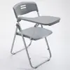 Cadeira de treinamento dobrável com prancheta, banqueta para conferências para estudantes, instituição de ensino e treinamento, com prancheta, estrutura integrada de plástico e aço
