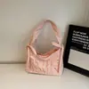 Bolso de Hombro Casual de Colorido Nuevo 2026 con Bordado de Letras GentleWoman para Debajo del Brazo con Lazo para Niña