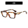 Gafas de Sol Retro Simples para Hombre Europeas y Americanas 2025 Nuevas Gafas de Sol Personalizadas con Montura Cuadrada Gafas de Sol de Forma Cóncava a la Moda