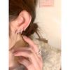 Dormir sin pendientes Pendientes Únicos Nicho Zirconia Clavos para Orejas Hebillas de Oreja Avanzadas Pendientes Mujer