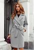 2021 outono e inverno estação independente desejo Amazon ebay Moda cinto fino lapela tweed casaco casaco