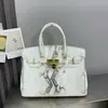 Bolso de Moda para Mujer de Comercio Exterior 2026 Nuevo Modelo Gran Capacidad Elegante Patrón de Serpiente Bolso de Mano de Gama Alta Hombro Cruzado Bolso Kelly
