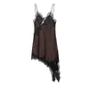 Para Exportación Europea y Americana Transfronteriza Ropa de Mujer Popular en Aliexpress Vestido de Tirantes Sexy de Encaje de Verano