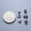 Plata de Ley S925 Ojo del Diablo Calabaza de Palma Cuentas Elemento Cruz Hoja Grano de Café Cuentas Espaciadoras Accesorios para Hacer Pulseras DIY