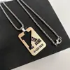 Nuevos Collares Personalizados de Acero de Titanio que No se Desvanecen para Hombres y Mujeres, Accesorios de Moda Versátiles de Marca Hip-Hop Trendy, Cadenas para Suéter de Pareja