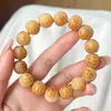Pulseira de Raiz de Bodhi Grelhada no Carvão, a Mais Luxuosa do Mundo, com Contas Budistas e Contas de Oração, Projetada para Brincar com a Ponta dos Dedos e Manipulação com Mãos Pequenas