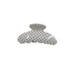 Producto Estrella Transfronterizo de Amazon: Pinza para el pelo de acetato con estrella de pedrería brillante, Pasador de lunares retro, Pinza de tiburón para la parte trasera de la cabeza