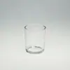Taza Grande de Vidrio de 300ml 8090 Color Sólido Mate Esmerilado Portavelas de Aromaterapia DIY Recipiente Casero Hecho a Mano Negro Mate