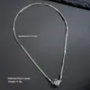 Temperamento minoritario europeo y americano diseño de alta gama transfronterizo collar magnético de amor cadena de hueso de serpiente multicapa cadena de clavícula femenina de diamante
