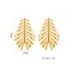 Aretes Simples Europeos y Americanos Transfronterizos para Mujer Acero Inoxidable Aretes de Lazo de Alta Gama Aretes Galvanizados Fabricante de Joyería Venta al por Mayor