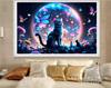 Pintura de diamantes DIY con mosaico de Amazon, gato de color, pintura de ladrillo de diamantes completa, punto de cruz, pintura decorativa, fabricantes transfronterizos, lote