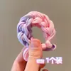 Cintas de Pelo Trenzadas de Colores con Lazo para Niños, Gomas Elásticas para el Cabello de Niñas, Alta Elasticidad, Cuerdas de Cabello Engrosadas, Lindos Accesorios para el Cabello