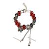 Pulseira Popular da Série Floral Carmesim Estilo Chinês, Coroa Doce Vermelha, Presente Ins de Alto Nível para Pulseira de Namorada