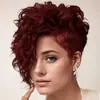 Comércio Exterior Transfronteiriço Popular Peruca Cacheada Pequena Cabelo Curto Feminino Cabelo Curto Cacheado Seda de Alta Temperatura Seda de Alta Temperatura Peruca Artificial