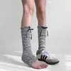 Cubiertas de calcetín de lunares retro japonesas, Calentadores de pierna finos de verano Y2K con lazo y volantes, Versátiles y adelgazantes para mujer