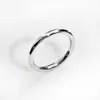 Anillo Liso de Acero Inoxidable Transfronterizo Europeo y Americano para Mujer Nicho de Gama Alta Ins Anillo de Alambre Redondo Dorado Joyería que No se Desvanece