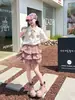 Roupas de Verão para Meninas 2026 Novo Estilo Conjuntos Elegantes Estilo Universitário para Meninas Conjunto Duas Peças de Saia de Manga Curta de Verão para Crianças