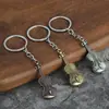 Directo de fábrica retro guitarra violín metal llavero joyería transfronteriza venta al por mayor colgante colgante