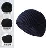 Sombrero de Lana de Otoño e Invierno para Mujer, Gorro Baotou Grueso, Cálido y a Prueba de Frío, Sombrero Frío, Gorro de Punto, Sombrero de Invierno de Moda para Hombre para Cabeza Grande