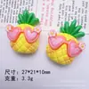 Gafas de Sol Divertidas de Dibujos Animados Fruta Manzana Fresa DIY Funda para Teléfono Móvil Pasador Diadema Flor de Zapato Colgante Joyería Resina Lote