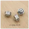Plata S925 Cuentas de Transferencia de Mantra de Seis Caracteres Retro Rombos Poligonales Cuentas Espaciadoras de Plata Tailandesa Accesorios para Pulseras DIY