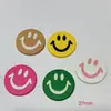 Dopamina Cara Sonriente Accesorios para Joyería DIY Venta al por Mayor Funda para Teléfono Celular Zapatos con Agujeros Pasador Calcetines Paquete de Materiales de Etiqueta de Cuero Parche