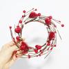 Nuevo Anillo de Velas Corazón Rojo Baya para Día de San Valentín Día de la Madre Anillo Portavelas Decoración de Escritorio Amazon Temu Transfronterizo